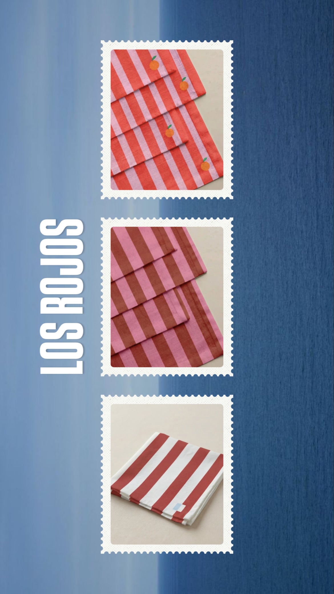 Serviettes IBIZA brodées - Lot de 4