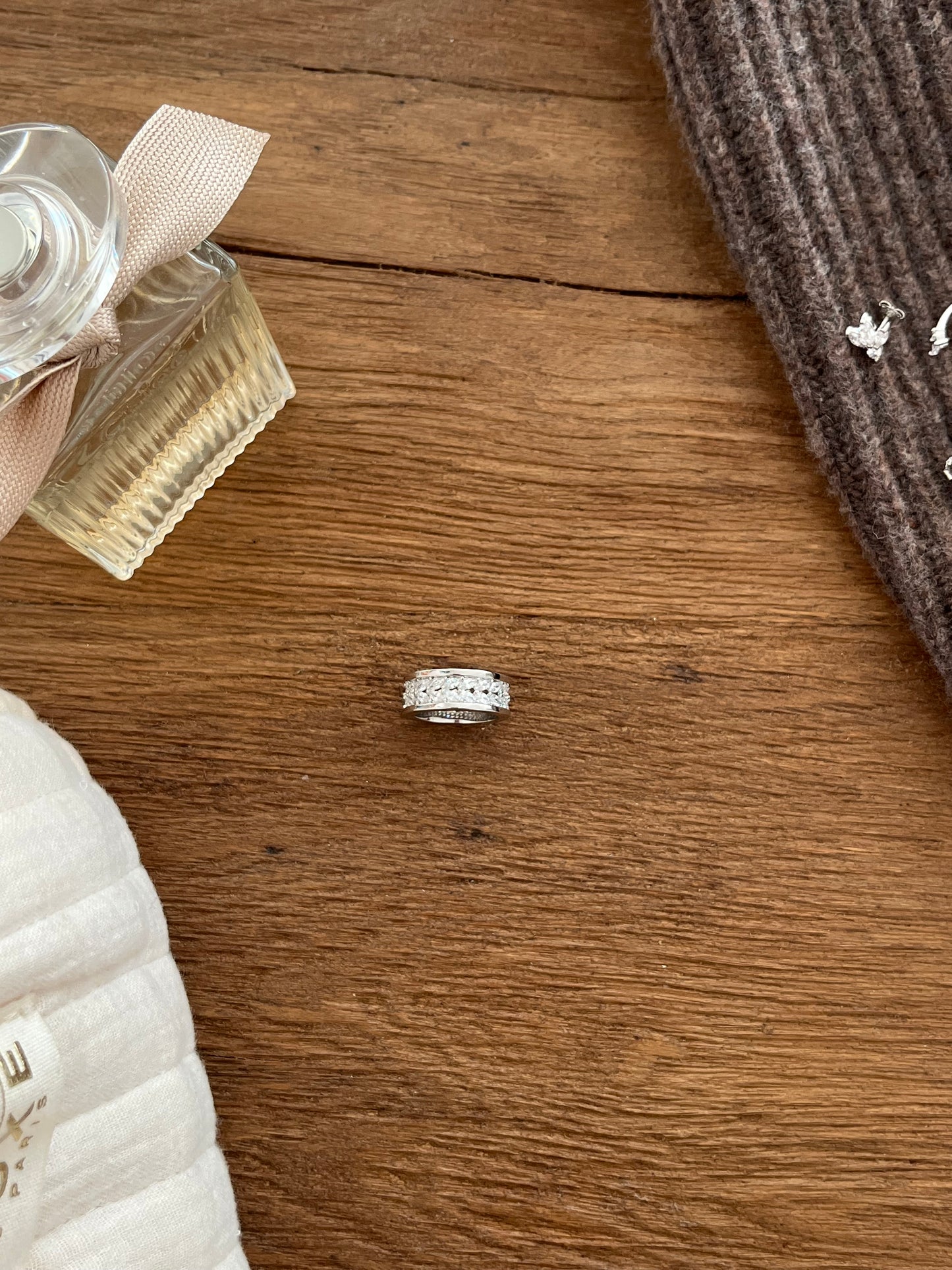 Proto bague en argent empierrée - T.54