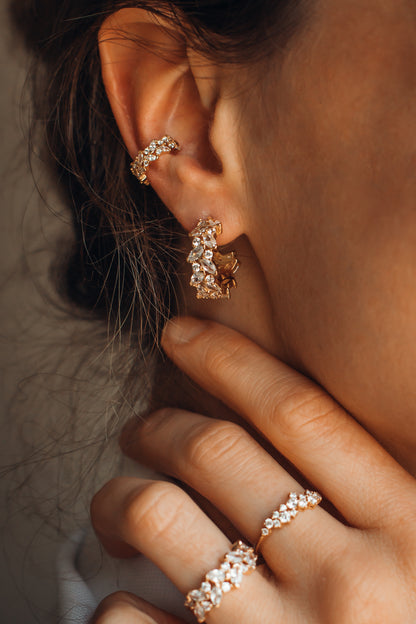 Boucles Bérénice + Earcuff Nadège