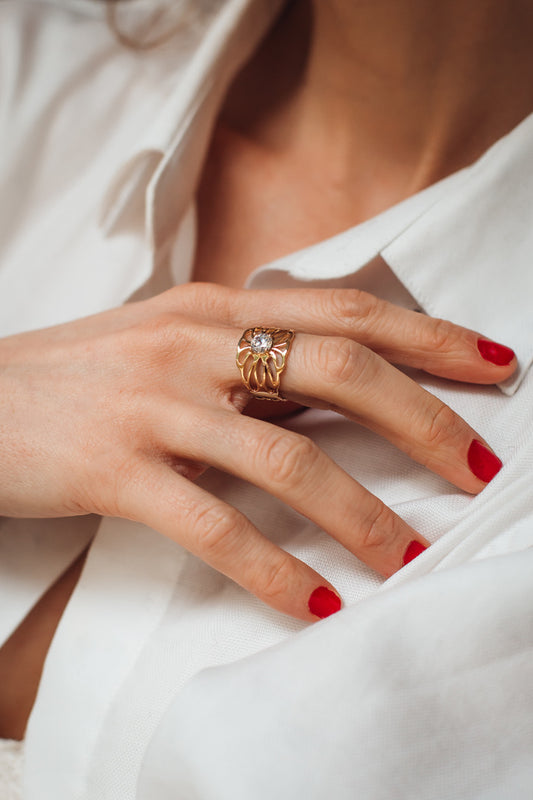 Proto bague zircon T.54