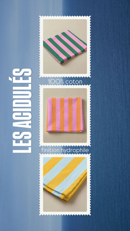 Serviettes IBIZA brodées