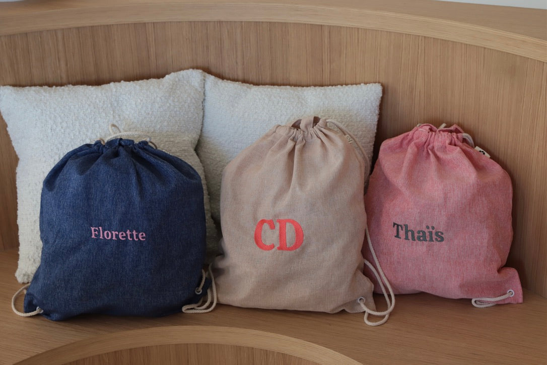 Sac à dos brodé