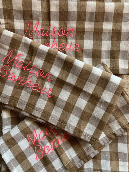 Serviettes "Maison bonheur"