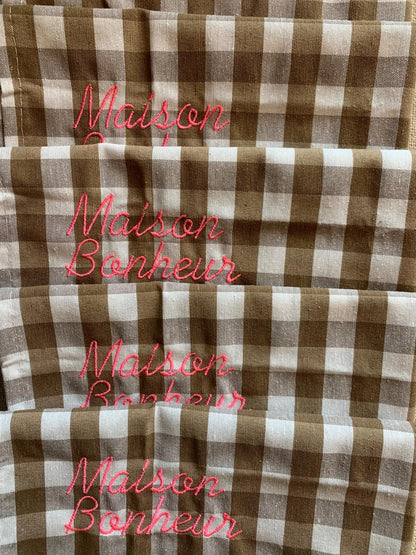 Serviettes "Maison bonheur"