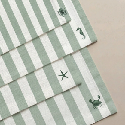 Serviettes IBIZA brodées