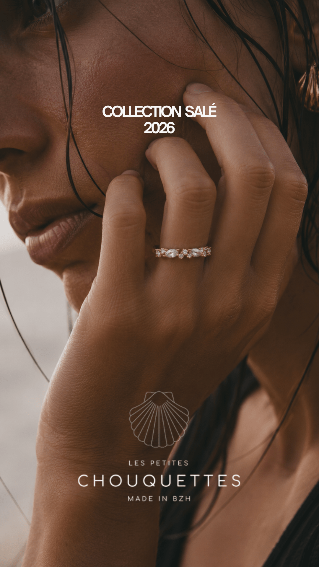 Bague pavée ALBA en Gold-filled