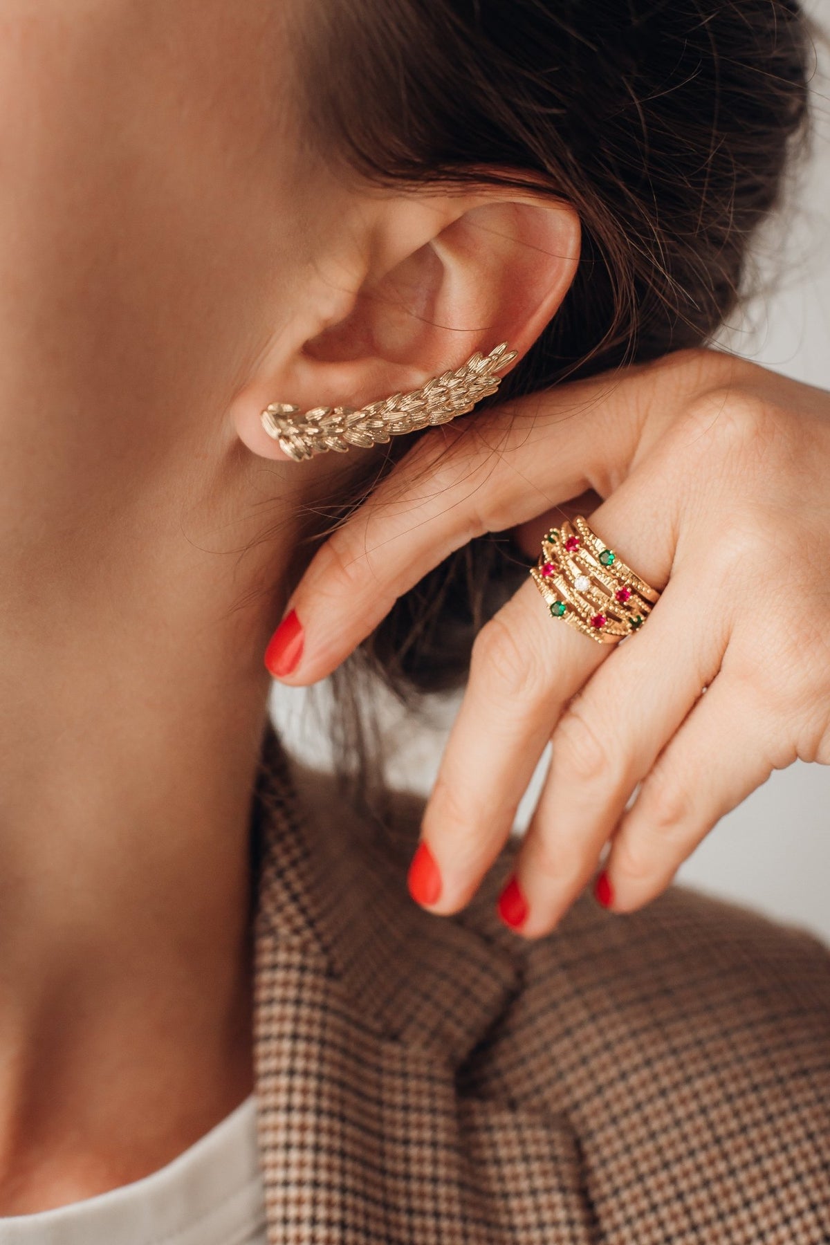 Bijou d'oreille lavande - LPC