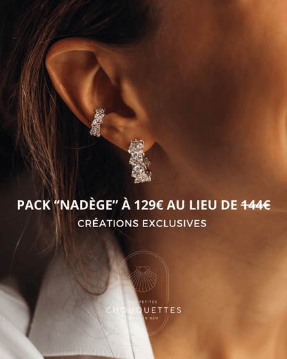 Boucles Bérénice + Earcuff Nadège - LPC