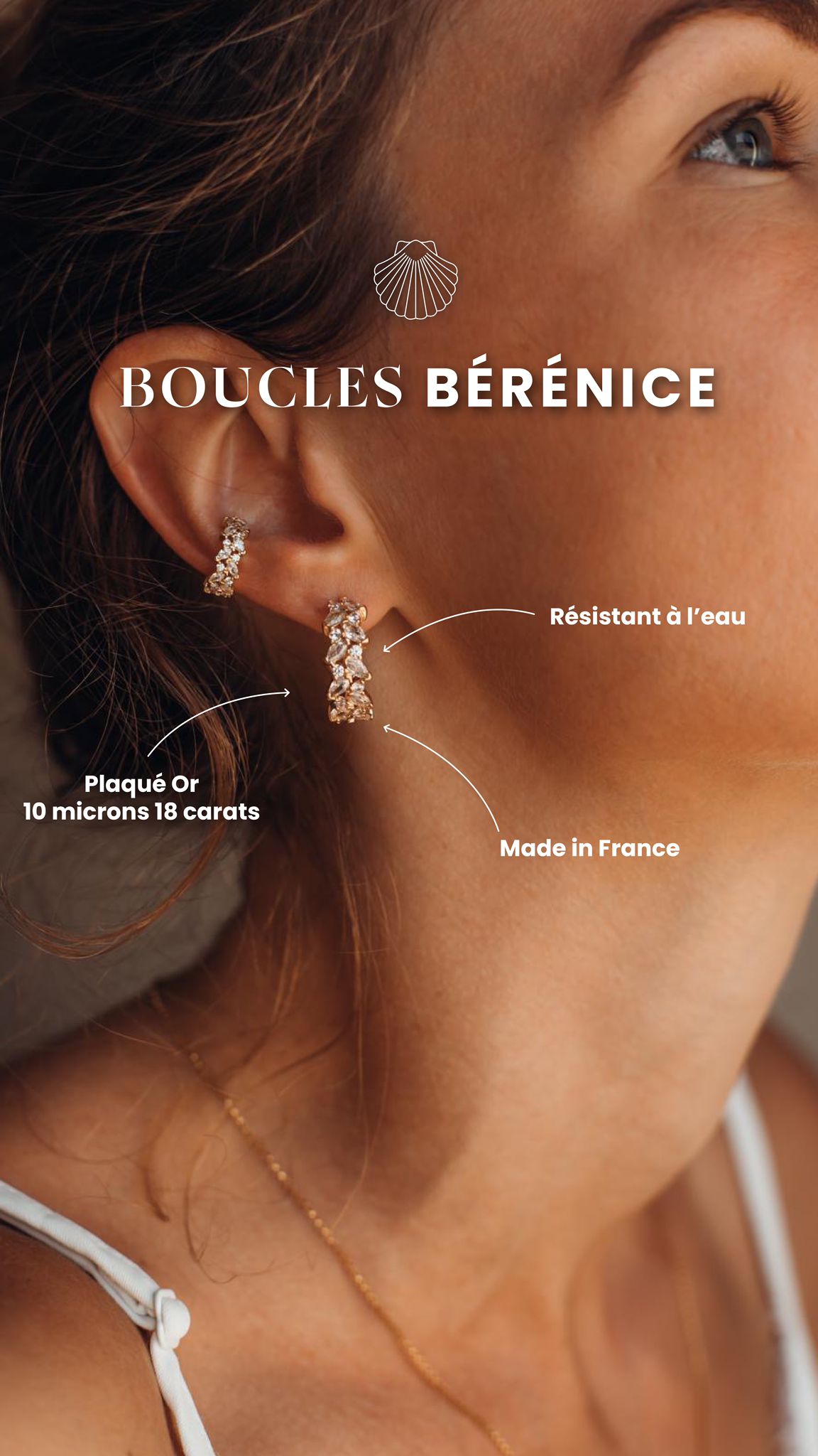 Boucles Bérénice + Earcuff Nadège - LPC