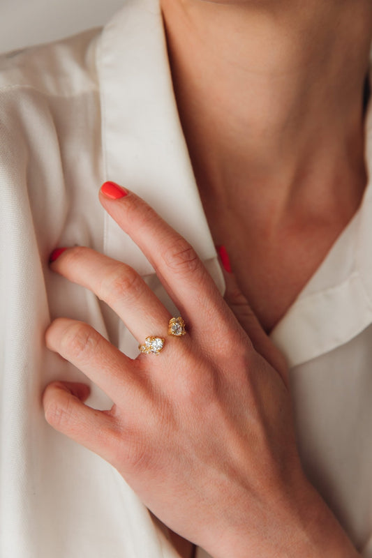 Bague ouverte Félix en Gold-filled