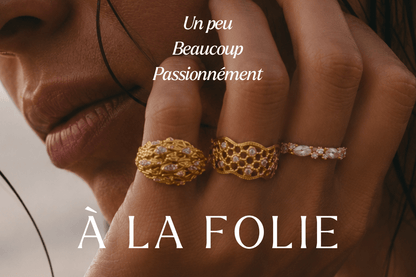 Bague plume PALOMA en Gold-filled