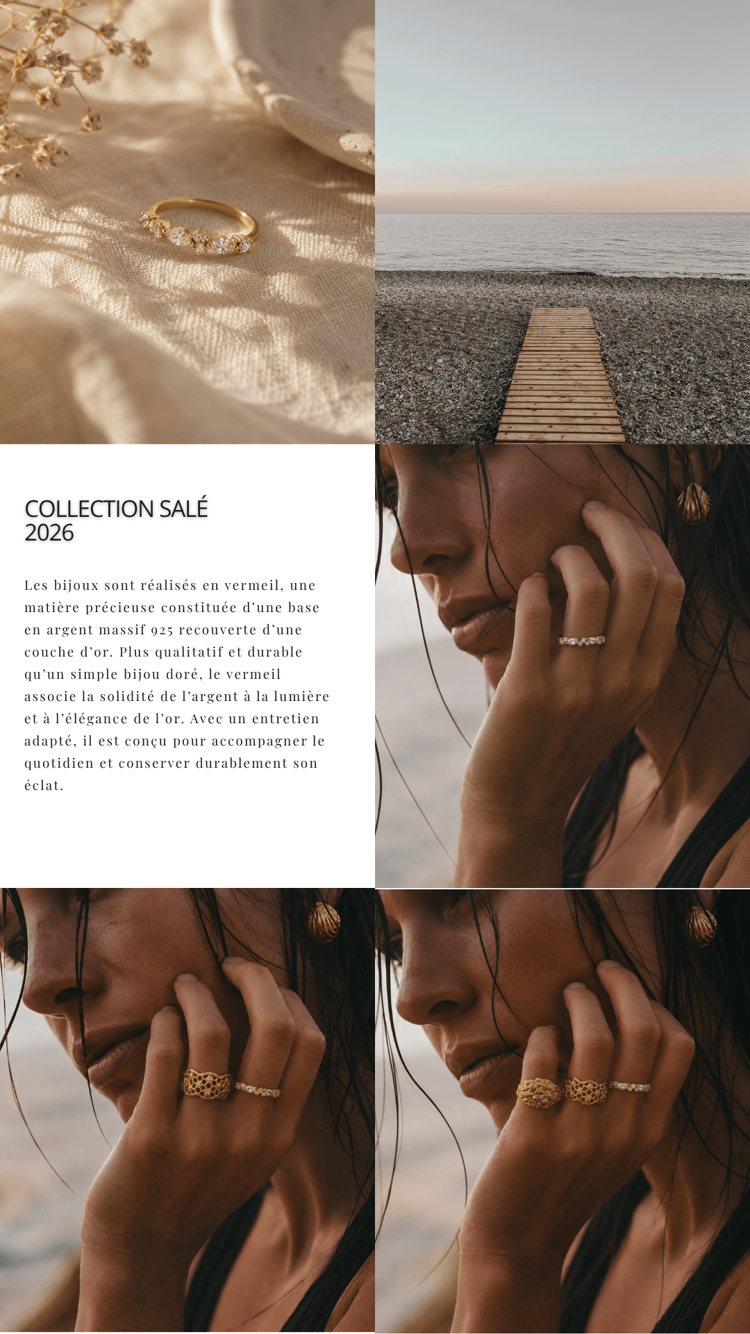 Bague plume PALOMA en Gold-filled