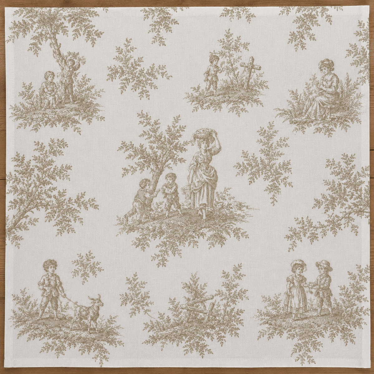 Serviettes IBIZA brodées - Lot de 4 - LPC