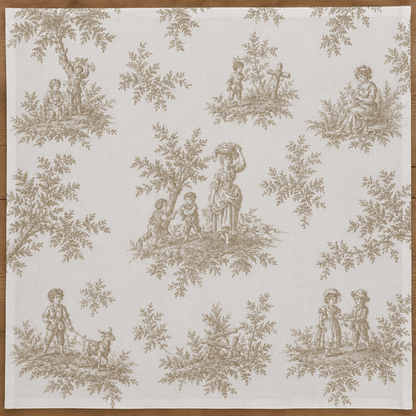 Serviettes IBIZA brodées - Lot de 4 - LPC