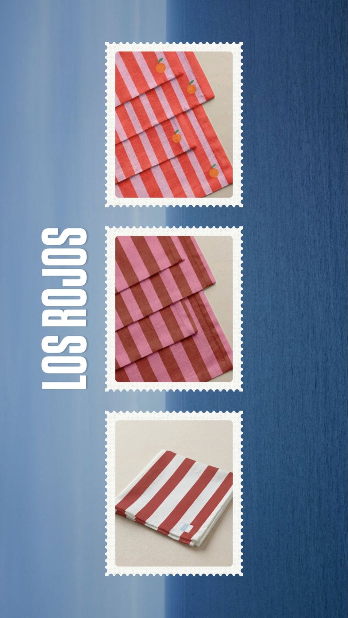 Serviettes IBIZA brodées personnalisables - Lot de 6