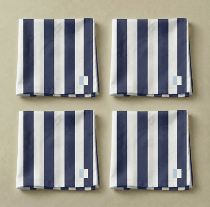 Serviettes IBIZA brodées personnalisables - Lot de 6